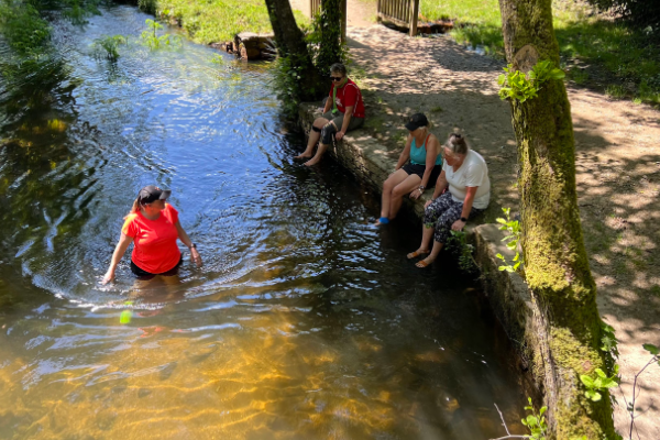cooling off on the Camino Ingles