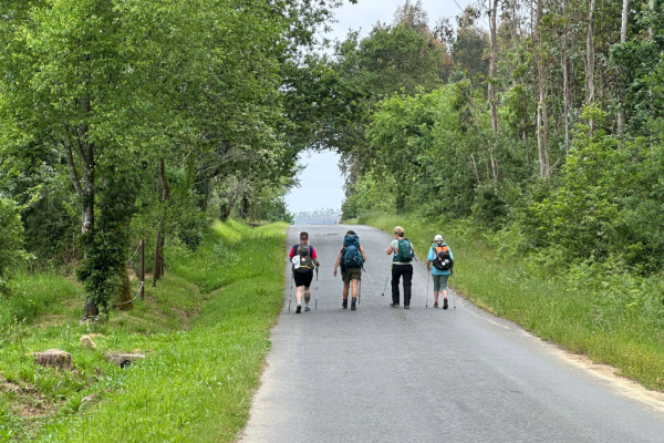 pilgrims on the Camino Ingles