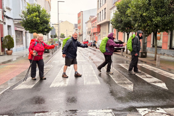 raining on the Camino ingles