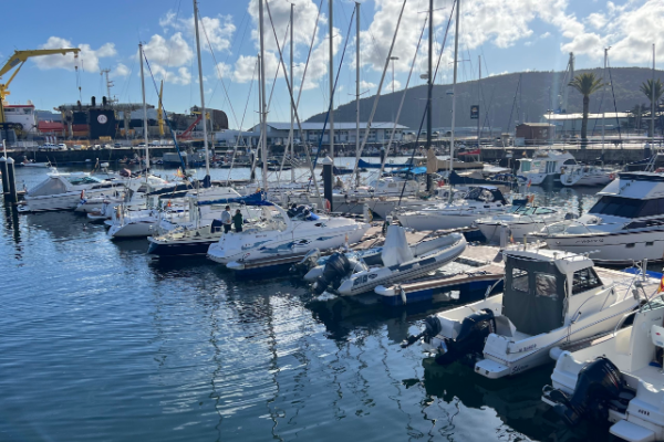 the port in ferrol, camino ingles